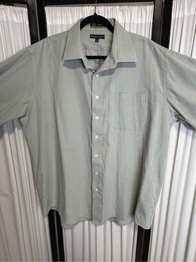 Cambridge Classics Men's Pale Sage Long-Sleeve Button-Up Shirt